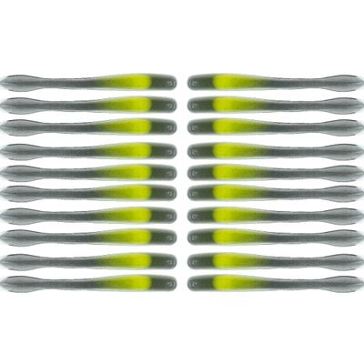 BAITFUEL Crush Worm Infused with Supercharged X55 Formula Gel: Fish Scent Technology with Powerful Attractants | 3.75-Inch, Whaat, 2-Pack