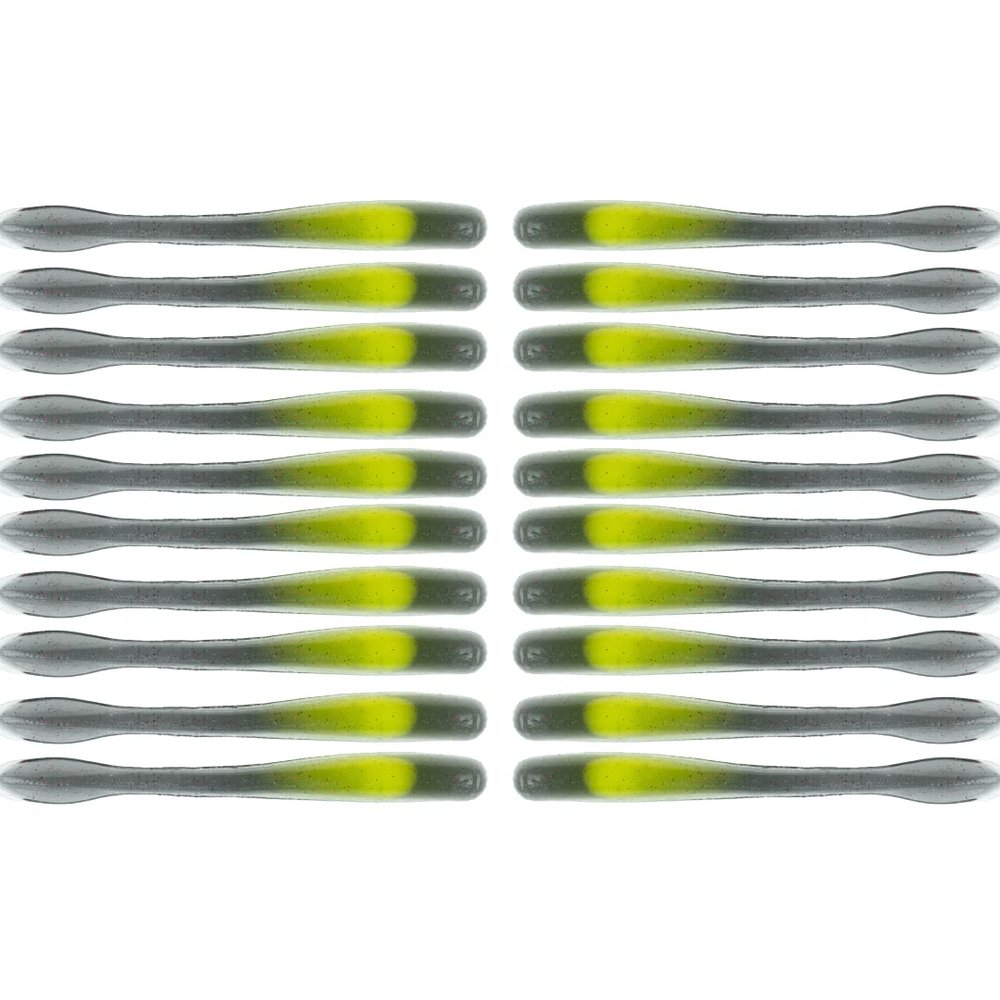BAITFUEL Crush Worm Infused with Supercharged X55 Formula Gel: Fish Scent Technology with Powerful Attractants | 3.75-Inch, Whaat, 2-Pack