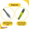 BAITFUEL Crush Worm Infused with Supercharged X55 Formula Gel: Fish Scent Technology with Powerful Attractants | 3.75-Inch, Whaat, 2-Pack view 3