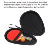 PATIKIL Table Tennis Racket Case, 2 Pack Ping Pong Paddle Case Hard Cover Container Bag Gourd Shape for Sports Accessories, Texture Silver view 3