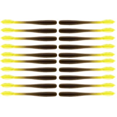 BAITFUEL Crush Worm Infused with Supercharged X55 Formula Gel: Fish Scent Technology with Powerful Attractants|3.75-Inch, Magic Chart, 2-Pack