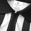 allentian Referee Shirt for Men, Official Black & White Stripe Referee/Umpire Jersey, Pro-Style Zipper Referee Uniform, Basketball, Football, Soccer Ref Shirt (L) view 3