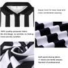 allentian Referee Shirt for Men, Official Black & White Stripe Referee/Umpire Jersey, Pro-Style Zipper Referee Uniform, Basketball, Football, Soccer Ref Shirt (L) view 4
