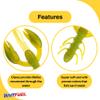 BAITFUEL Zaga Craw Infused with Supercharged X55 Formula Gel: Fish Scent Technology with Powerful Attractants | 2-Inch, Green Pumpkin Chartreuse, 2-Pack view 3
