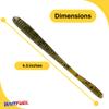 BAITFUEL Lollipop Drop Shot Infused with Supercharged X55 Formula Gel: Fish Scent Technology with Powerful Attractants | 3.5-Inch, Green Pumpkin, 2-Pack view 2