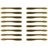 BAITFUEL Crush Worm Infused with Supercharged X55 Formula Gel: Fish Scent Technology with Powerful Attractants | 3.75-Inch, Green Pumpkin, 2-Pack