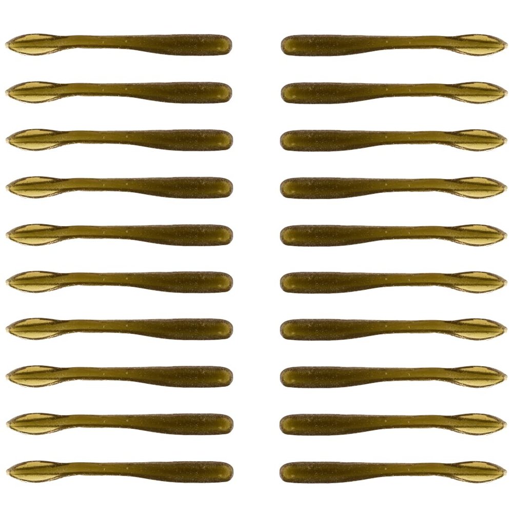 BAITFUEL Crush Worm Infused with Supercharged X55 Formula Gel: Fish Scent Technology with Powerful Attractants | 3.75-Inch, Dark Smelt, 2-Pack