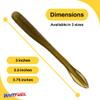 BAITFUEL Crush Worm Infused with Supercharged X55 Formula Gel: Fish Scent Technology with Powerful Attractants | 3.75-Inch, Dark Smelt, 2-Pack view 2