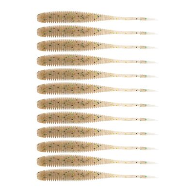 BAITFUEL Flat Sided Shad Infused with Supercharged X55 Formula Gel: Fish Scent Technology with Powerful Attractants | 5.5-Inch, Perch, 2-Pack