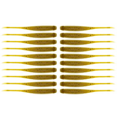 BAITFUEL Flat Sided Shad Infused with Supercharged X55 Formula Gel: Fish Scent Technology with Powerful Attractants | 3.5-Inch, Shiner, 2-Pack