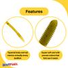 BAITFUEL Flat Sided Shad Infused with Supercharged X55 Formula Gel: Fish Scent Technology with Powerful Attractants | 3.5-Inch, Green Pumpkin Watermelon, 2-Pack view 3