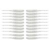 BAITFUEL Flat Sided Shad Infused with Supercharged X55 Formula Gel: Fish Scent Technology with Powerful Attractants | 3.5-Inch, White, 2-Pack