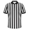 allentian Referee Shirt for Men, Official Black & White Stripe Referee/Umpire Jersey, Pro-Style Zipper-Neck Referee Uniform, Basketball, Football, Soccer Ref Shirt (M) view 1