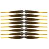 BAITFUEL Drifter Minnow Infused with Supercharged X55 Formula Gel: Fish Scent Technology with Powerful Attractants | 3.25-Inch, Green Pumpkin, 2-Pack