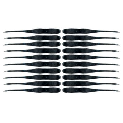 BAITFUEL Flat Sided Shad Infused with Supercharged X55 Formula Gel: Fish Scent Technology with Powerful Attractants | 4.5-Inch, Black Blue Flake, 2-Pack