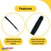 BAITFUEL Flat Sided Shad Infused with Supercharged X55 Formula Gel: Fish Scent Technology with Powerful Attractants | 4.5-Inch, Black Blue Flake, 2-Pack view 3
