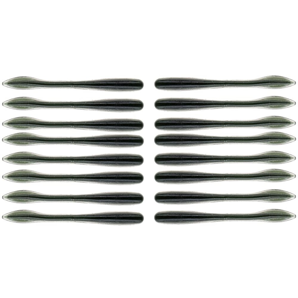 BAITFUEL Stumpy Crush Infused with Supercharged X55 Formula Gel: Fish Scent Technology with Powerful Attractants | 3.5-Inch, Midnight Green, 2-Pack