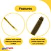 BAITFUEL Flat Sided Shad Infused with Supercharged X55 Formula Gel: Fish Scent Technology with Powerful Attractants | 5.5-Inch, Green Pumpkin, 2-Pack view 3