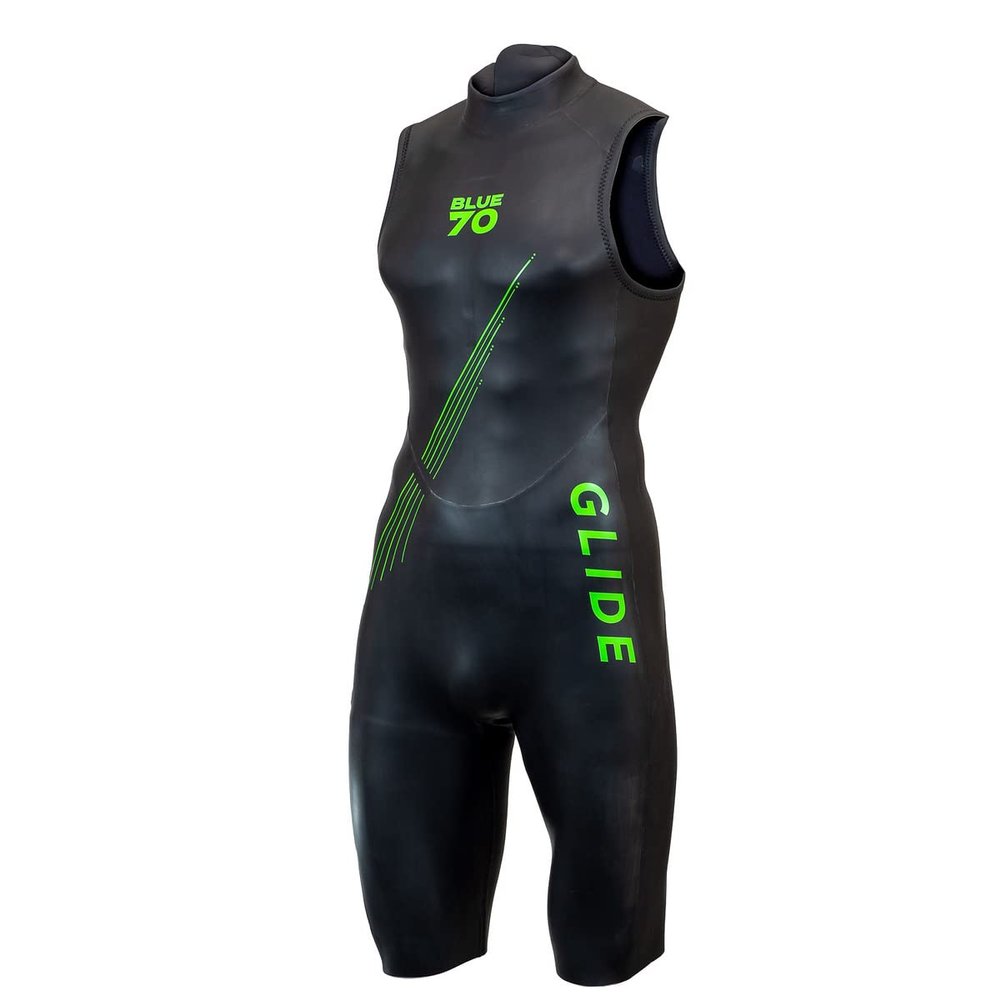 blueseventy 4/3mm Men's Glide Short John Triathlon Wetsuit - Black/ML