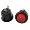 2X SPDT On/Off Red Round Rocker Switch 3-Pin 6A/125V 3A/250V AC Car/Boat/Machine view 1