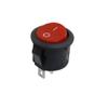 2X SPDT On/Off Red Round Rocker Switch 3-Pin 6A/125V 3A/250V AC Car/Boat/Machine view 3
