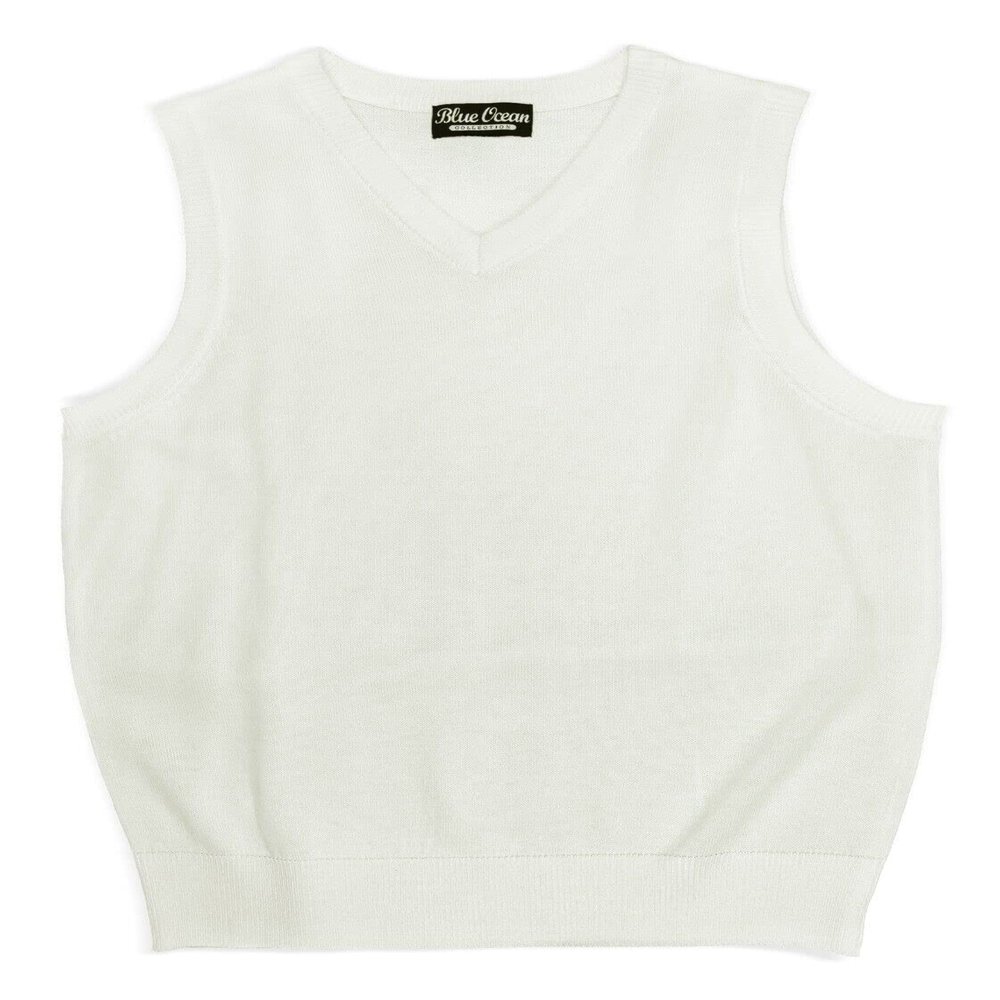 Blue Ocean Boys/Toddlers Solid Color Sweater Vest
