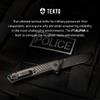TEKTO F1 Alpha Folding Pocket Knife - Modified Straight Back Blade,Titanium Coated D2 Steel, Ideal for Outdoor Camping and Backpacking, Tactical Carbon Fiber Handle, Blue Titanium Accents view 4