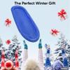 Superio Toboggan Snow Sled for Kids and Adults, 48" Heavy Duty Plastic Slider with Handles and Hole for Pull Ropes- Kid and Adult Winter Fun, 3 Pack (Red, Blue, Green-48) view 3