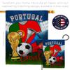 Ornament Collection FIFA World Cup Portuguese Wall 2 Pcs Banner Flag Patio Lawn Garden Room Decorations Outdoor Tapestry Yard Signs Art Team Qatar Trophy Soccer Game Football Gifts, Made in USA view 4