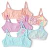 The Children's Place,Bralette,girls,Pink/Light Pink Tiedye/Orange/Light Blue Tiedye/Aqua 5 Pack,X-Large view 1