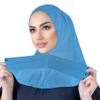 AIBEARTY Women Fashion Instant Muslim Turban Hijab with Snap Fastener Breathable Headscarf Bonnet Cap Turban Hat Shawl view 1