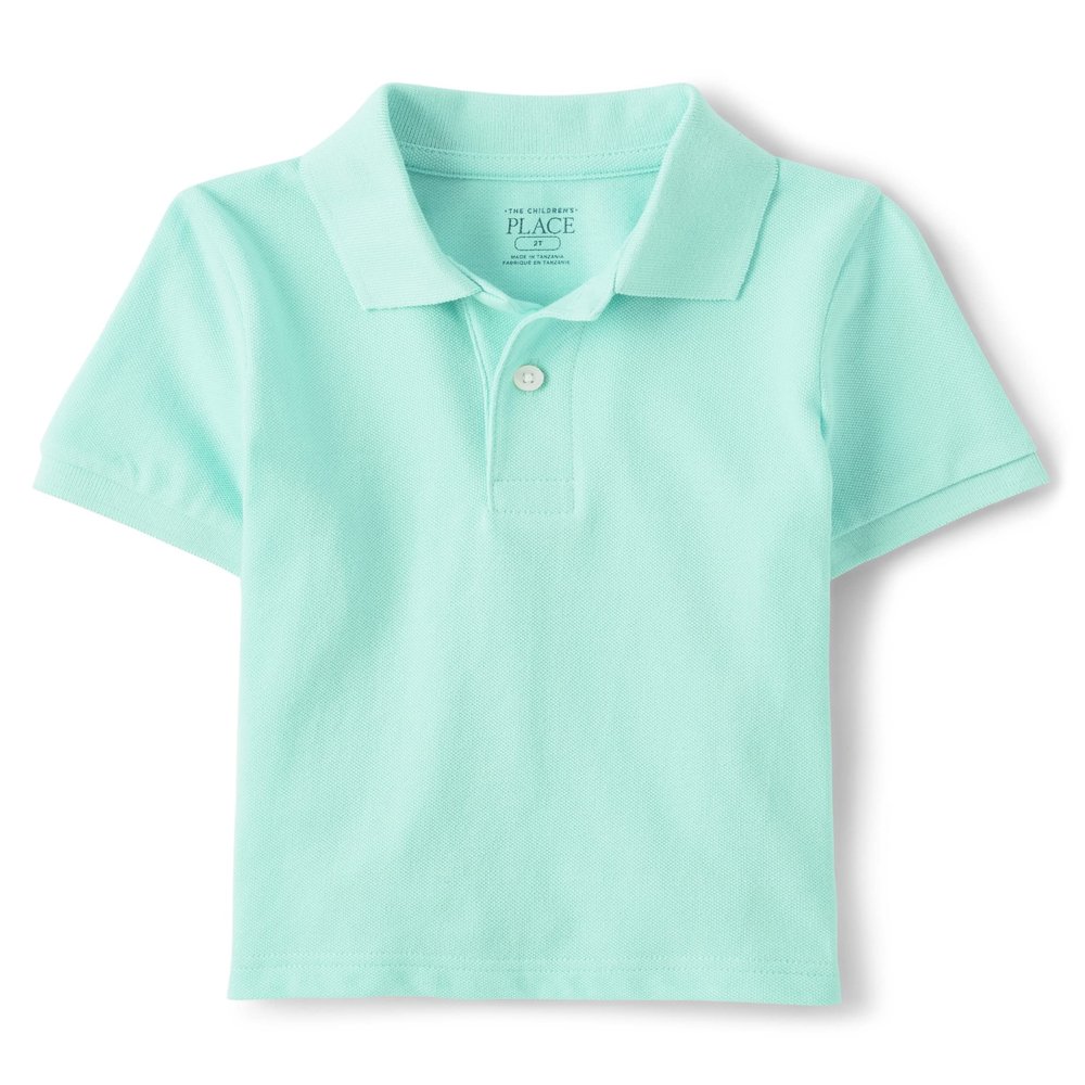 The Children's Place,And Toddler Boys Fashion Polo,Baby-Boys,Mellow Aqua,6-9 Months