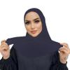 AIBEARTY Women Fashion Instant Muslim Turban Hijab with Snap Fastener Breathable Headscarf Bonnet Cap Turban Hat Shawl view 2