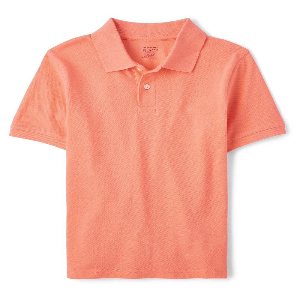 The Children's Place Boys Short Sleeve Pique Polo Shirt, Summer Dawn, 16 US