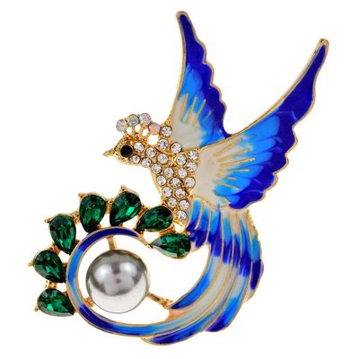 Brooches for Men, Vintage Pins, Flying Eagle Brooches Pin, Elegant Brooch Jewelry for Birthday, Party, Anniversary, Wedding, Blue