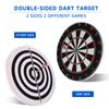 GSE Games & Sports Expert 18"x1" 2-in-1 Flocking Dartboard Game Set with Six 17G Steel Tip Darts. Bullseye and Dart Board Games Set view 3