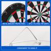GSE Games & Sports Expert 18"x1" 2-in-1 Flocking Dartboard Game Set with Six 17G Steel Tip Darts. Bullseye and Dart Board Games Set view 4