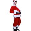 Christmas Santa Belly Christmas Santa Claus Fake Belly Unisex Belly Stuffer Fake Padded Santa Belly Cosplay Santa Clause Costume Dress Up Accessory for Xmas Party Decor White view 2