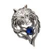 Brooches for Men, Vintage Pins, Creative Wolf Brooches Pin, Elegant Brooch Jewelry for Birthday, Party, Anniversary, Wedding, Silver view 1