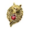 Brooches for Men, Vintage Pins, Creative Wolf Brooches Pin, Elegant Brooch Jewelry for Birthday, Party, Anniversary, Wedding, Golden view 1