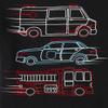 The Children's Place Baby Boy's and Toddler Sports,Cars, Short Sleeve Graphic T-Shirts,3 Pack, Firetuck/Ambulance/Trucks, 18-24 M/M view 3