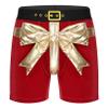 LiiYii Men's Santa Claus Boxers Sexy Christmas Outfits Velvet Boxer Briefs Holiday Lingerie Underwear Red X-Large view 3