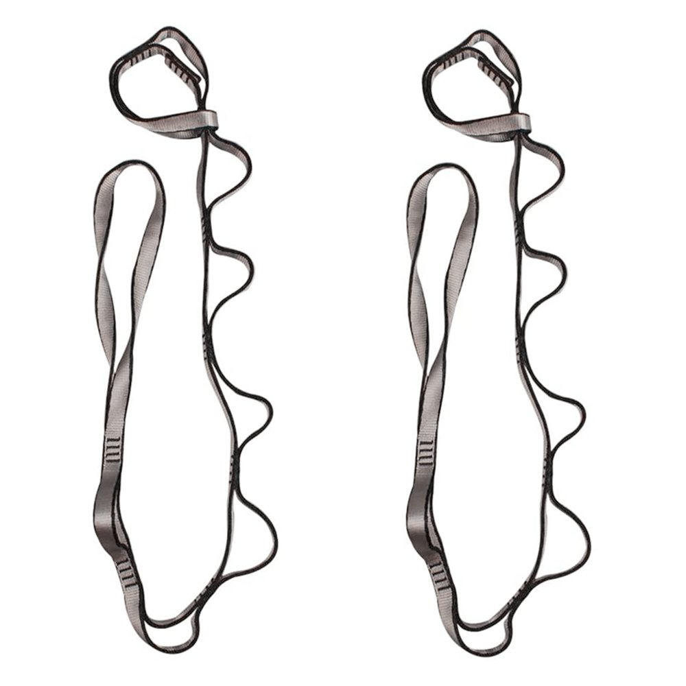 2Pcs Adjustable Anti-Gravity Chrysanthemum Swing Flying Stretch Belt Rope Climbing Daisy Chains Extension Yoga Belt Hanging (Grey, 1.8M)