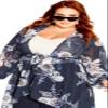 City Chic Women's Plus Size Jacket-Amelie, MESMERISING FL, 14 view 1
