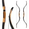 Deerseeker Archery 52" Recurve Bows Traditional Longbow Handmade Tatar Horsebow Set Ambidextrous Bow for Adults & Youth Practice Target Shooting (horsebow pro, 30lbs) view 1