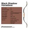 Deerseeker Archery 52" Recurve Bows Traditional Longbow Handmade Tatar Horsebow Set Ambidextrous Bow for Adults & Youth Practice Target Shooting (horsebow pro, 30lbs) view 2