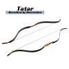 Deerseeker Archery 52" Recurve Bows Traditional Longbow Handmade Tatar Horsebow Set Ambidextrous Bow for Adults & Youth Practice Target Shooting (horsebow pro, 30lbs) view 3
