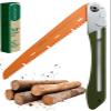 LAGOM Folding Camp Saw for Cutting Branches, 11.4" Straight Blade | SK5 Steel, Ergonomic Handle, One-Hand Use, Secure Lock | Foldable Pruning Tool for Camping, Gardening, Survival, Kayaking, Outdoors view 1