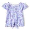 The Children's Place,Sleeveless Tie Front Tank Top,Iris Pop,XLarge (14) view 1