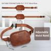 APHISON Fanny Packs for Women Belt Bag Crossbody Bags for Women Mini Everywhere Fashion Waist Bag Vegan Leather Purse with Adjustable Strap Brown view 2